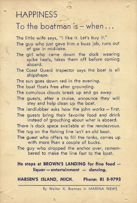 Browns Bar on Harsens Island (Browns Landing) - Old Flyer